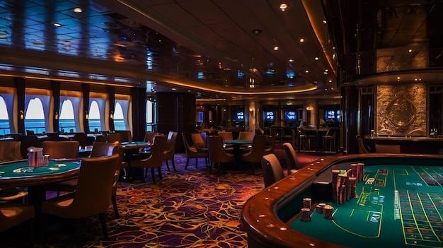 Bingo game room on good 11 with Filipino players participating